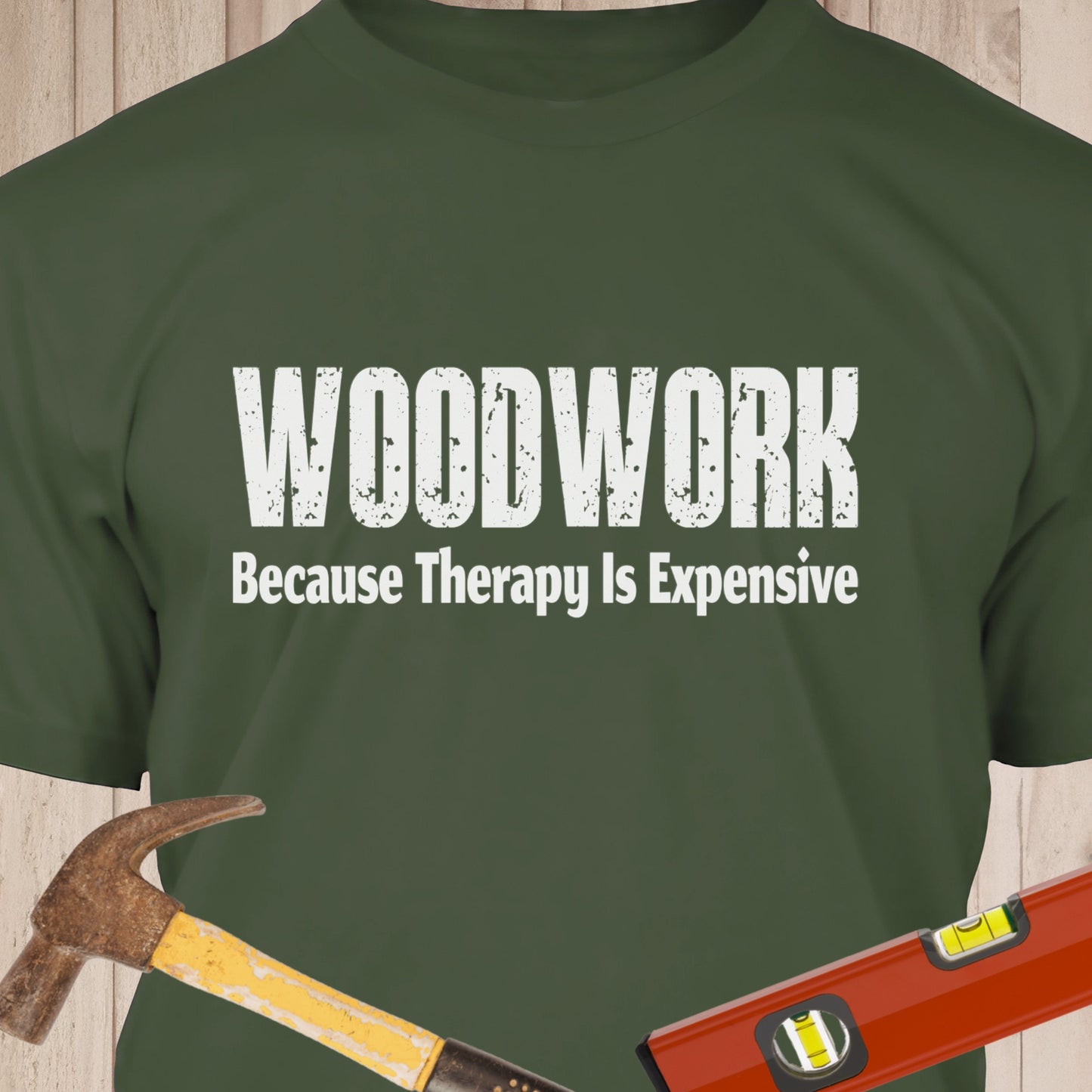 Woodwork Because Therapy Is Expensive