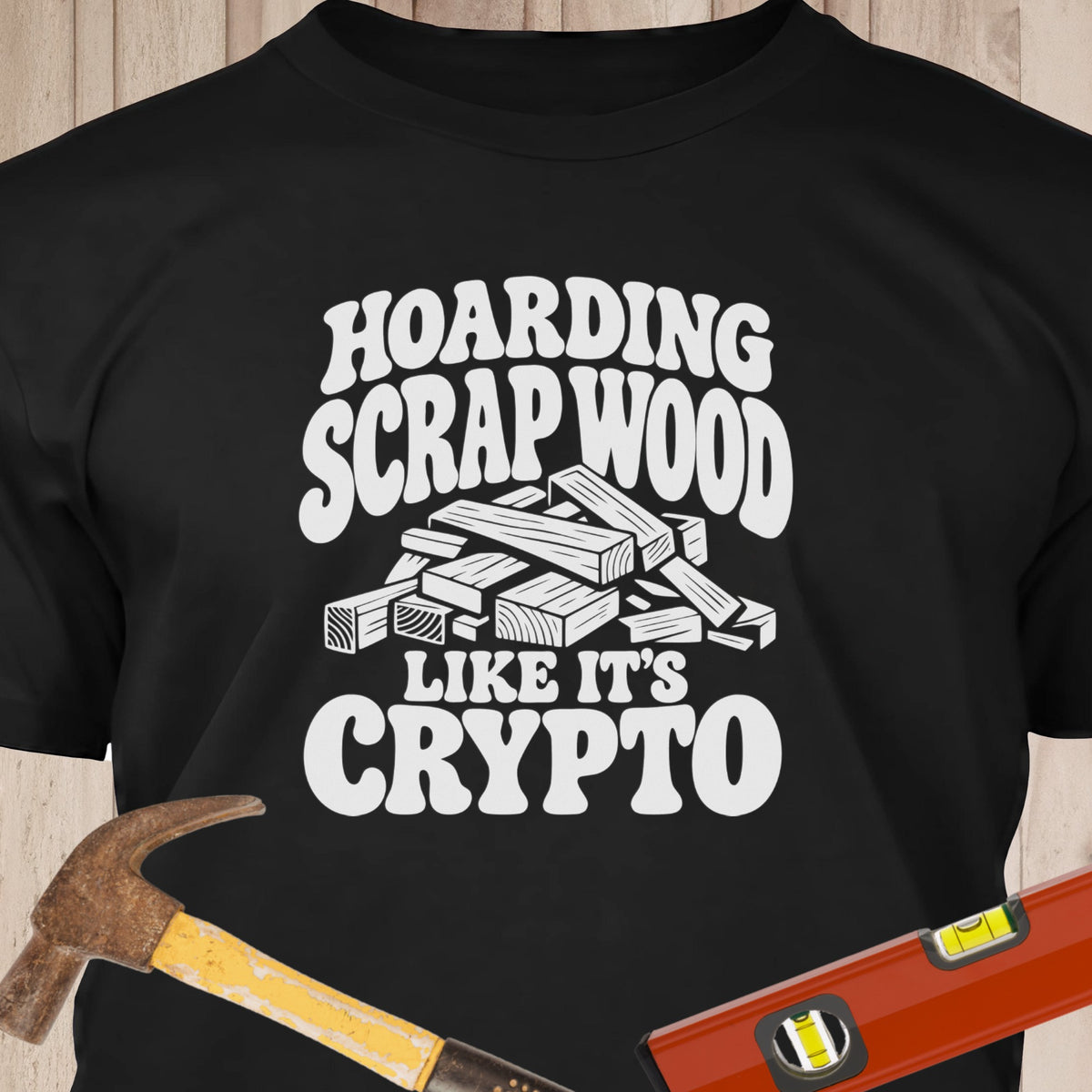 Scrap Wood Crypto Graphic