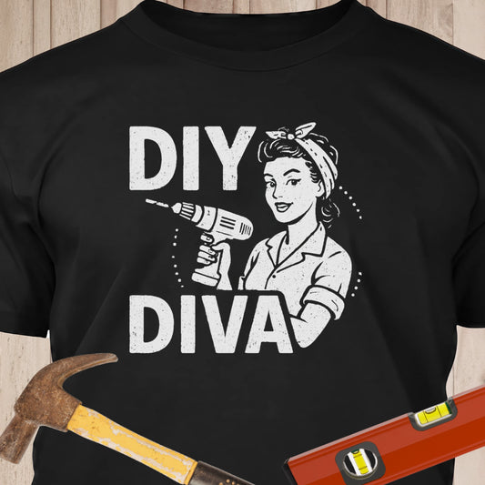 DIY Diva - Funny Woodworker & DIY T-Shirt