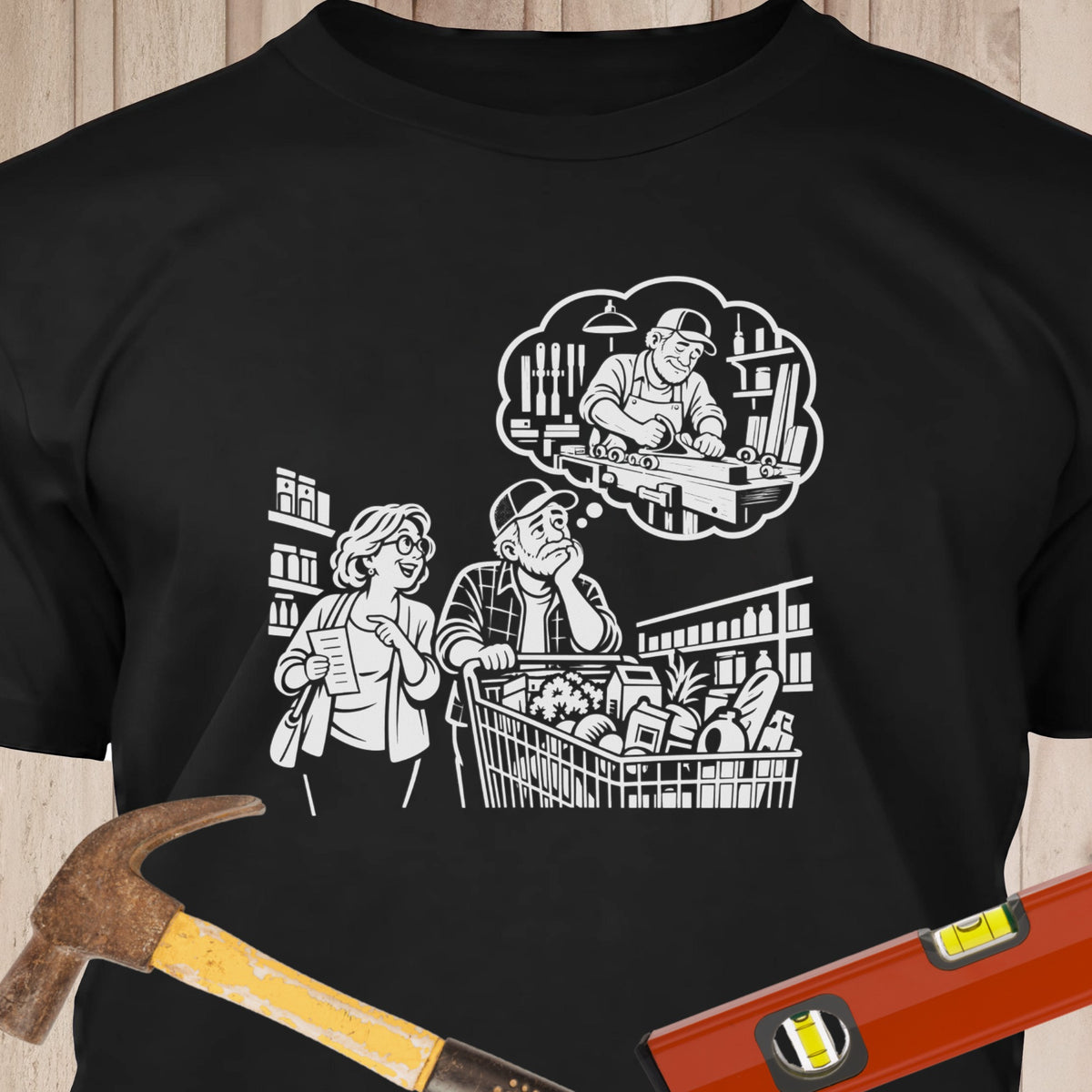 Supermarket Woodworking Graphic