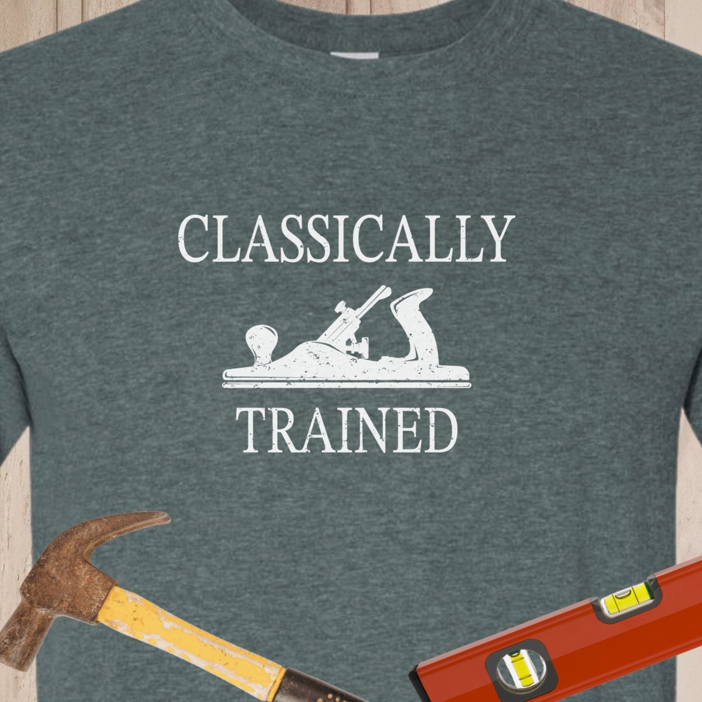 Classically Trained Plane Funny Woodworking & DIY T-Shirt