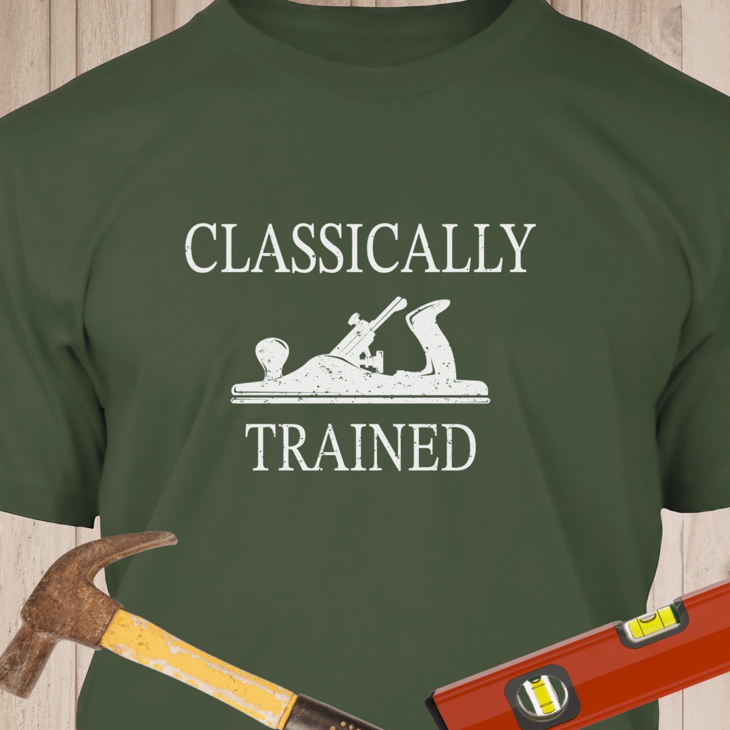Classically Trained Plane Funny Woodworking & DIY T-Shirt