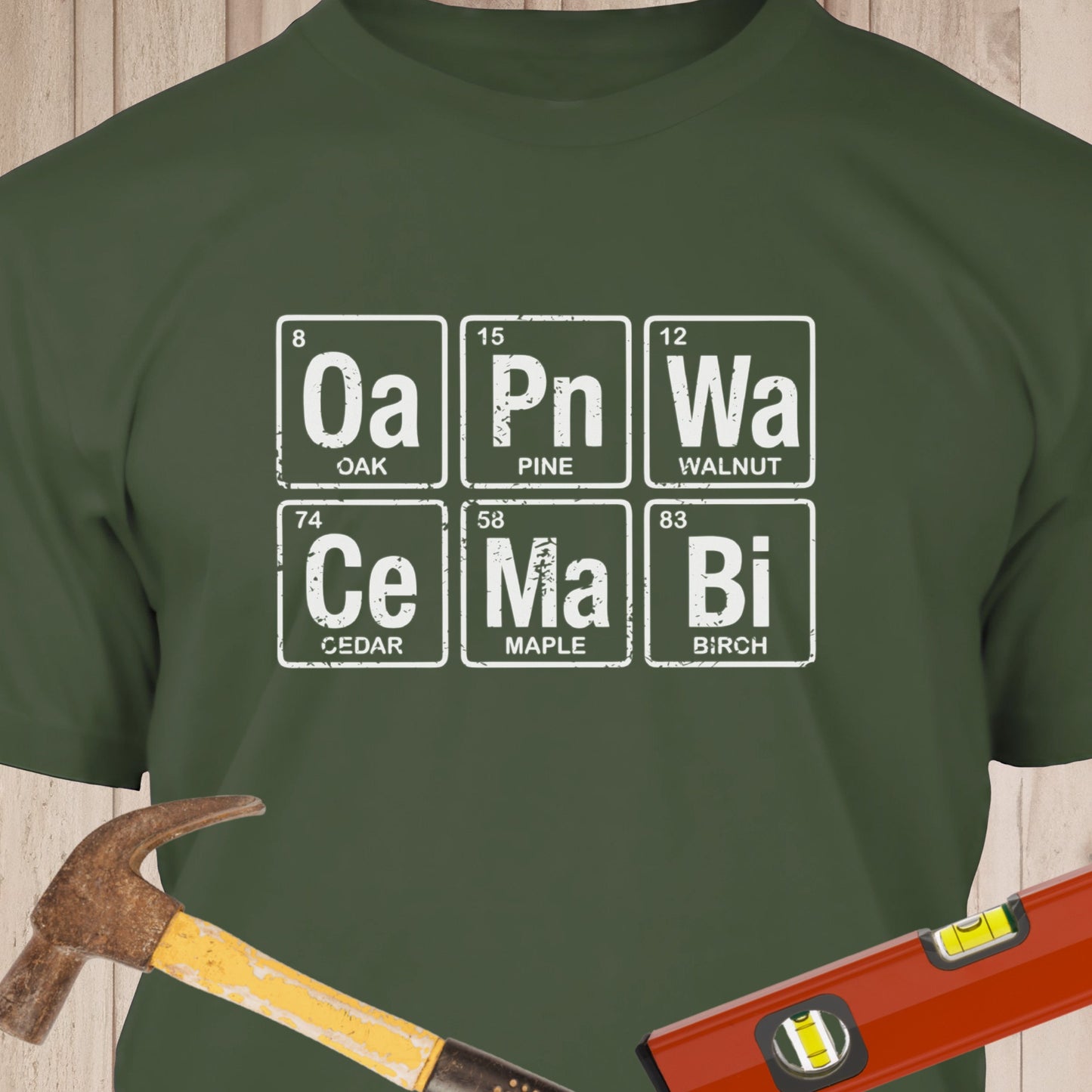 Wood Elements Funny Woodworking & DIY T-Shirt