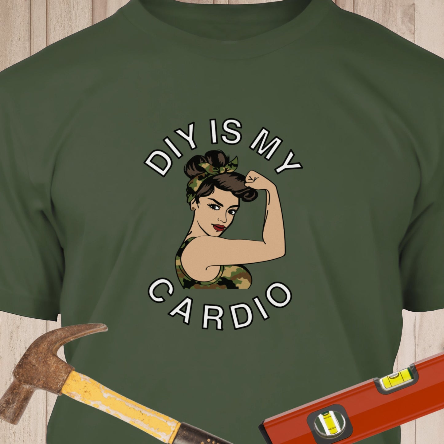 DIY Is My Cardio - Funny Woodworker & DIY T-Shirt