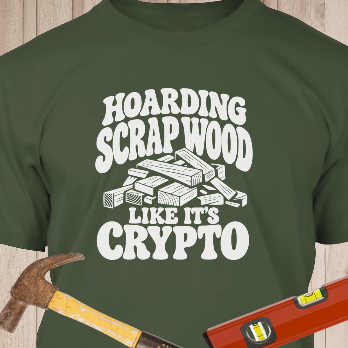 Scrap Wood Crypto Graphic