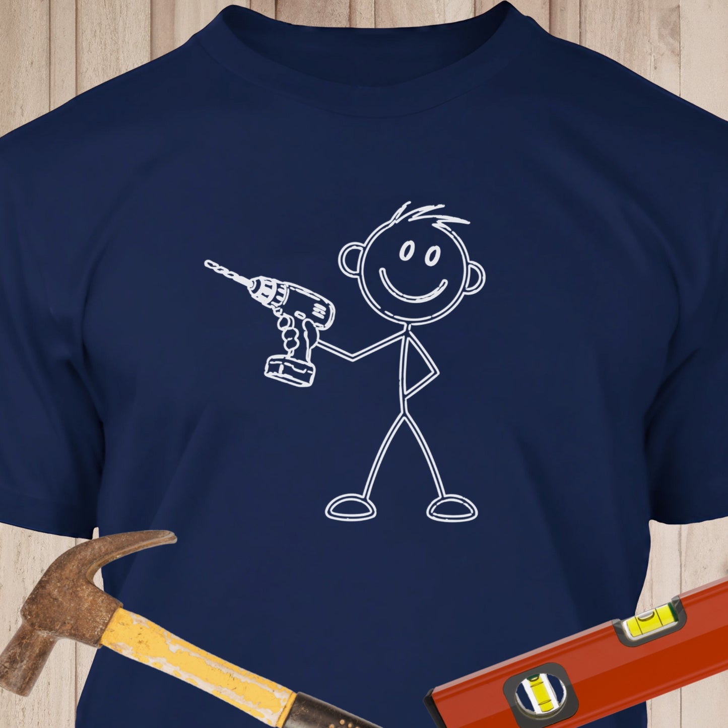 Stickman with Drill