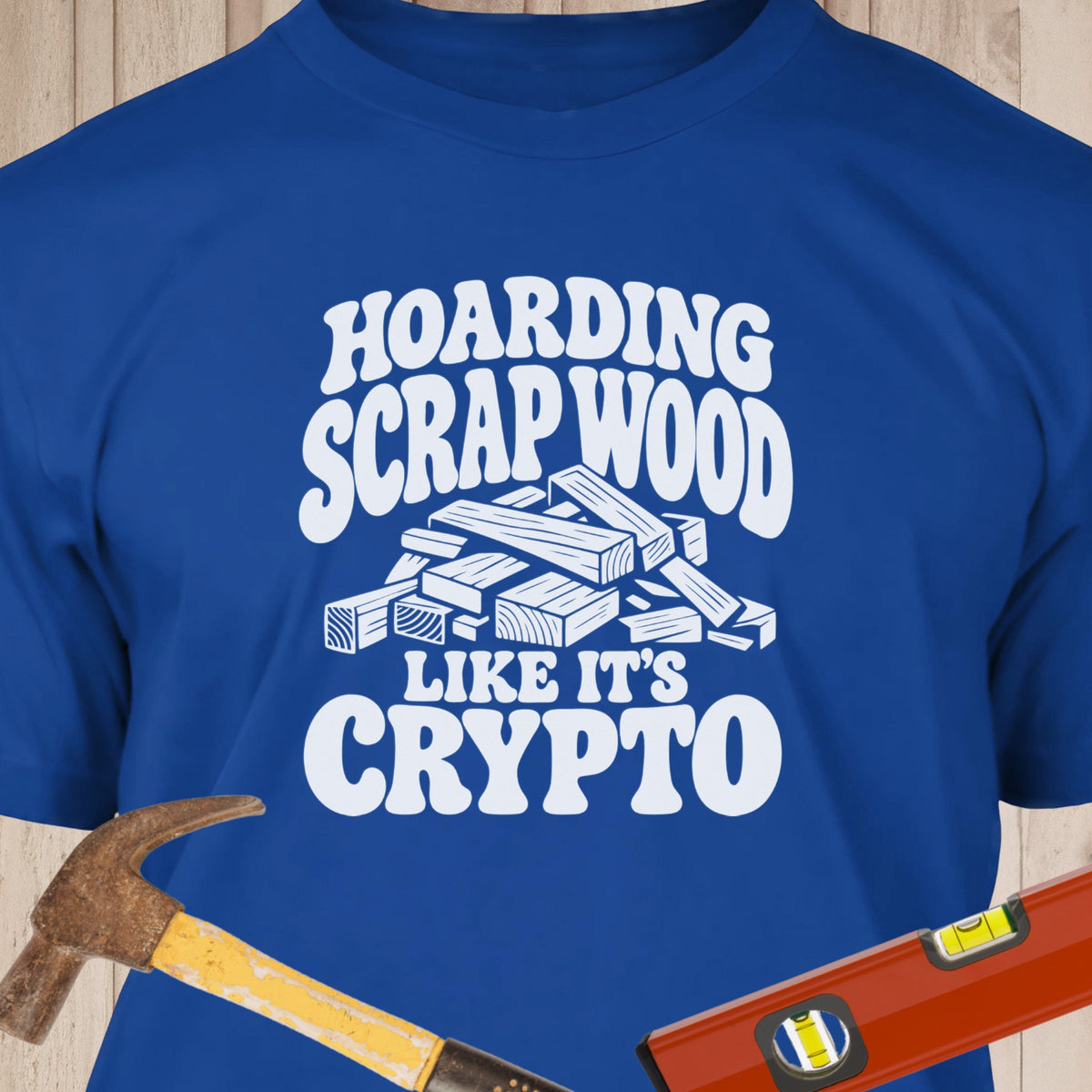 Scrap Wood Crypto Graphic