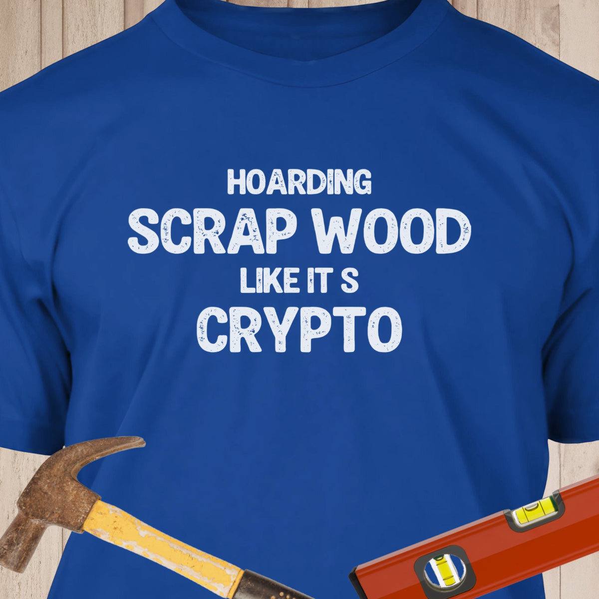 Scrap Wood Crypto Text